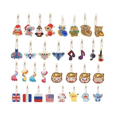 China NEW Cartoon 5D Diamond Painting Keychain Wholesale Crafts kits for sale