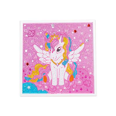 China Winds Pony With Frame Art Crafts Children Diamond Painting Home Table Decor Wall Cartoon Lovely for sale