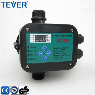 China LED real time display automatic pressure control switch for PC-58 water pump for sale