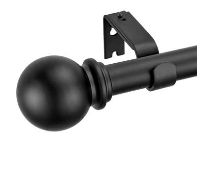 China Traditional Home Decorative Window Ball Finial Adjustable Tension Rod Curtain Rod Shower for sale