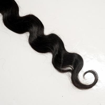 China Non-chemical Black Hair Bundles Natural Body Wave Curl Permanent Body Hair Extensions for sale