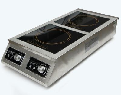 China Commercial Electronic Commercial Table Top Induction Stove Coil For Sale 5000w 2 Burner Induction Cooker for sale