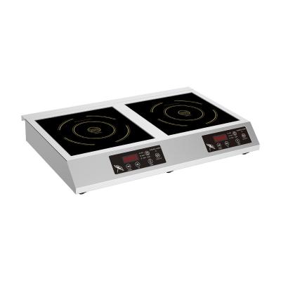 China Commercial Hotel Induction Cooker 3000W Double Burner Induction Cooktop for sale