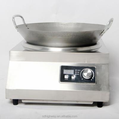 China Hotel Kitchen Equipment 5000w Wok Concave Induction Cooker for sale