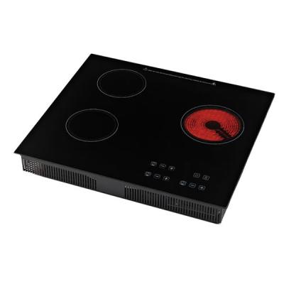 China Hotel 4000W 3 Burner Touch Control Infrared Induction Cooker Used Kitchen Appliances for sale