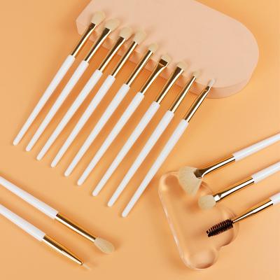 China Synthetic Face Private Label Hair Eyeshadow Makeup Brushes 14 Pcs Mascara Lip Eye Makeup Brush Set for sale