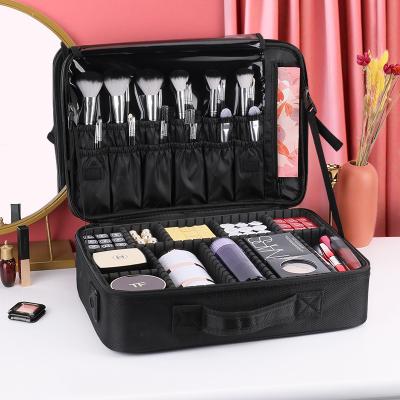 China Fashion Hot Sale Custom Waterproof Makeup Brushes Bag Portable Artist Beauty Professional Make Up Organizer Cosmetic Bag Travel Case for sale