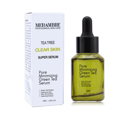 China Anti Aging OEM/ODM Customized Logo Factory Direct Sale Private Natural Ginseng Green Tea Pore Minimizing Super Calendula Face Care Serum for sale