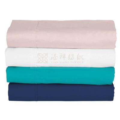 China Solid 100% antistatic dyed polyester fabric sheet fabric hometextile for bed linen polyester microfiber fabric for sale