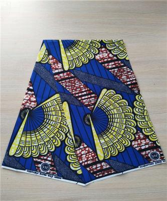 China 2018 new designs anti-static polyester print african fabric 6 yards for sale