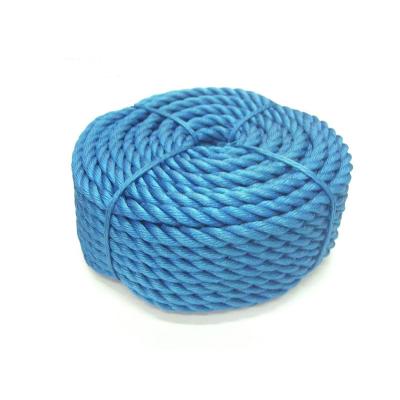 China Custom Diameter And Length 16mm Colorful High Tenacity PP Twisted Braided Rope Packing Rope for sale