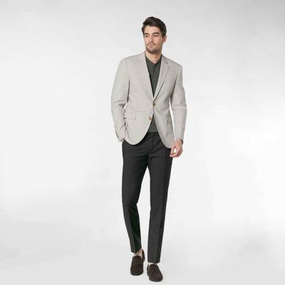 China High Quality Cotton Breathable Business Casual Summer Mens Suits Jacket Slim Cardigan Blazer for sale