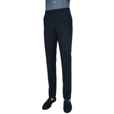 China Good Quality Breathable Custom Business Daily Premium Black Suit Pants Pants For Men for sale