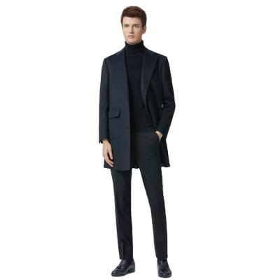 China New Styles Autumn Winter Wool Mens 100% Sustainable Cashmere Jacket Over Coat With Pockets for sale