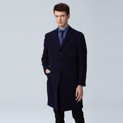 China Viable Wholesale High Quality Casual Plus Size 100% Wool Fall Long Coats For Men for sale