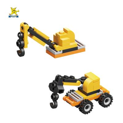 China DIY TOY Made In China Transport Car Building Block ABS Plastic Bricks For Kids Fit Legos for sale