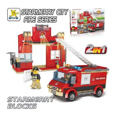 China DIY TOY Chinese Sale Wholesale Price Fire Fighting Building Blocks Bricks Toys For Children for sale