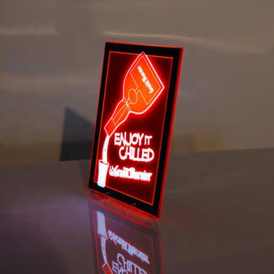 China Buildings Grand Marnier Appreciate It EA Cooled LED Light Sign With Mains Cord And Battery Pack for sale