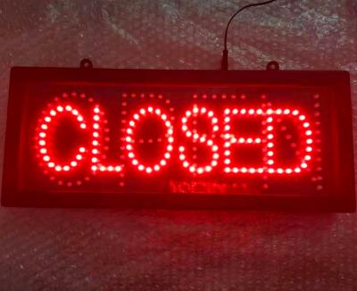 China Small Buildings RED And Green ABS Molded Bar Led Open Closed Sign for sale