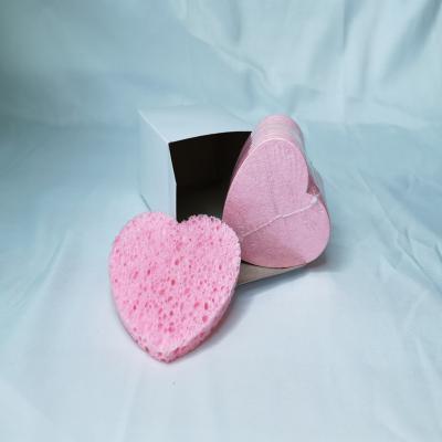 China Import Viable Cheap Products High Quality Biodegradable Heart Shape Squeeze Natural Eco-friendly Cleaning Sponge for sale