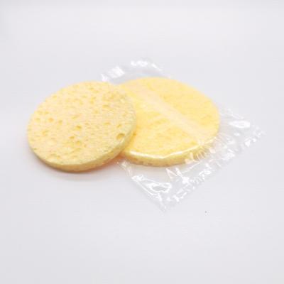 China Biodegradable Compressed Cellulose Sponge Cellulose Sustainable Compressed Round Facial Sponge Dispencser Cellulose Sponge for sale