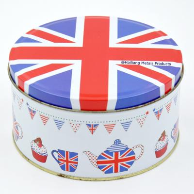 China United Kingdom flag tin box mints set for cookie for sale