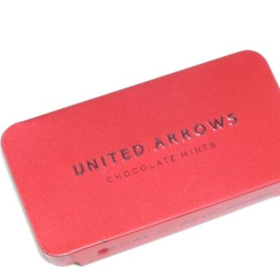 China Customized Mints Printing Chocolate Mint Sliding Lid Metal Box for sale