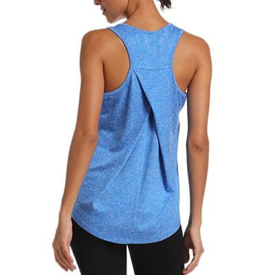 China High Quality Breathable Workout Tank Tops For Women Gym Exercise Sports Yoga Tops Racerback Sports Shirts for sale