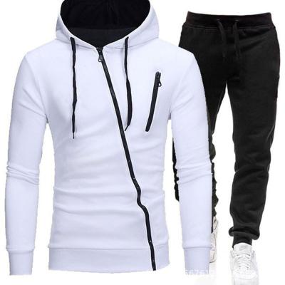 China 2021 New men's breathable casual sweatsuit spring and Autumn Men's zipper hoodies and Sportpants suit diary and sportwear for male for sale