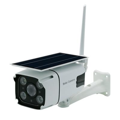 China Built-in siren solar surveillance camera for human body intelligent induction abnormal detection for sale