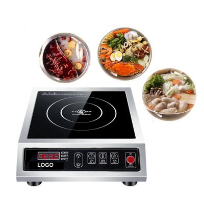 China Hotel Factory Price 3500W High Quality Touch Control Stainless Steel Housing Microcomputer Commercial Induction Cooker for sale