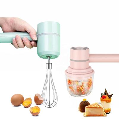 China Stocked Mini Garlic stirrer household kitchen hand mixer machine baby food supplement Eggbeater for sale