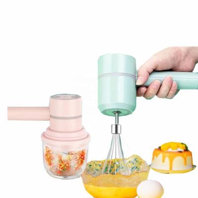 China Car USB Food processor electric hand mixer egg beater meat grinder baking tools for sale