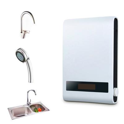 China Hotel Energy-saving small portable induction tankless geyser bathroom hot instant electric water heater for shower for sale