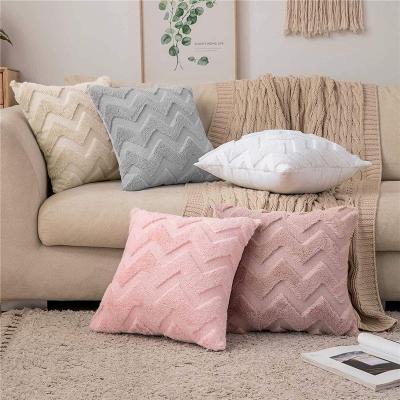 China Anti-Static Faux Fur Pillow Covers For Home Decor 18*18