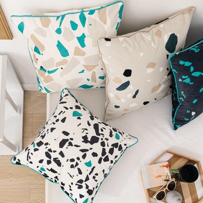 China Anti-Static Velvet Print Pillow Cover Sofa Decoration 45*45cm 2 Sides Pattern Soft Velvet Cover Sublimation Tile Case For Chair for sale