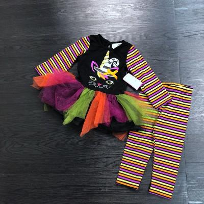 China Boutique Clothing Halloween Girls Spandex / Cotton 1-8 Years Old Sets for sale