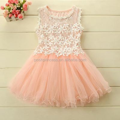 China 3 Viable Colors Tulle Girls Summer Dresses, Kids Girls Dresses for sale