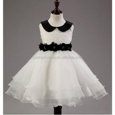 China Washable Classic Black And White Tulle Dress Gowns Kids for sale