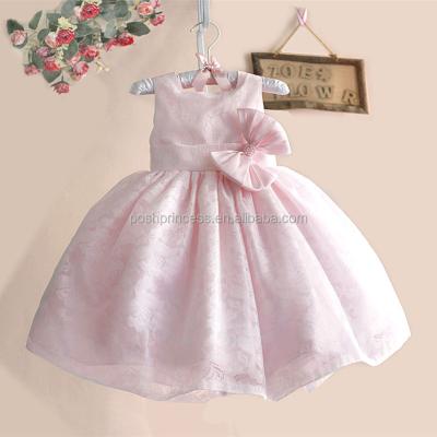 China Washable American Princess Cotton Lace Pink Party Dress For Kids for sale