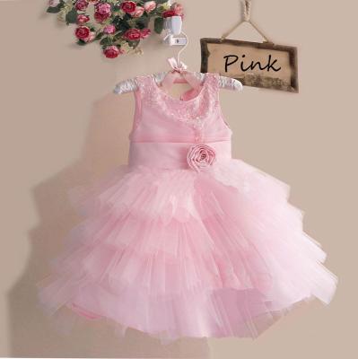 China 6 Colors Washable Ruffle Tulle Girls Christmas Fancy Dress, Babies Dress for sale