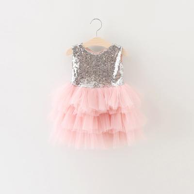 China 2016 Latest Ruffle Design Kids Tulle Washable Girl Dress for sale