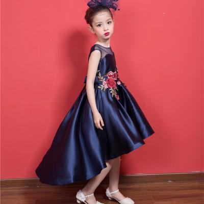 China Long Back Short Front Dressy Dresses Washable For Kids Party Wear Dresses for sale