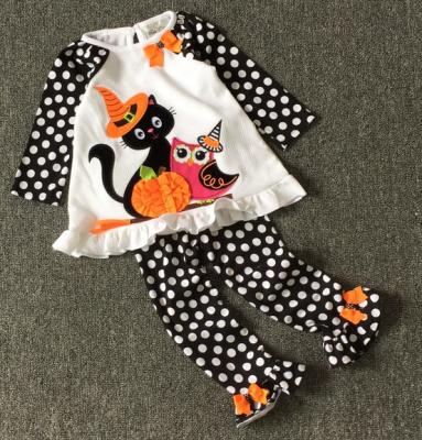 China 100% Cotton Kids Halloween Boutique Outfits for sale