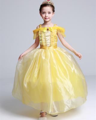 China High Quality Polyester Belle Cosplay Fancy Dress Costume for sale