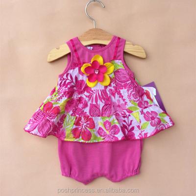 China Wholesale Baby Cotton Sleeveless Clothes for sale