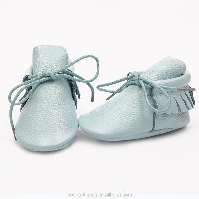 China 2016 wholesale new style genuine cowhide GENUINE LEATHER baby moccasin shoes for sale