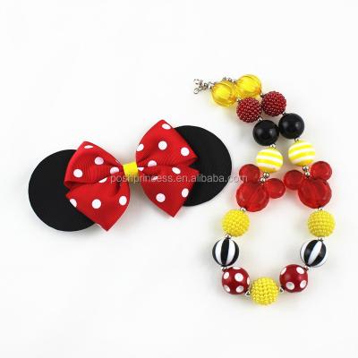 China Ribbon character inspired large ribbon hair bows with clasps for sale