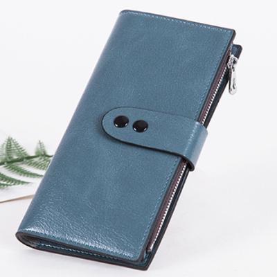 China Waterproof Ladies Fashion Office Leisure Travel Pure Color Credit Card Wallet Card Case OEM Leather Coin Purse for sale