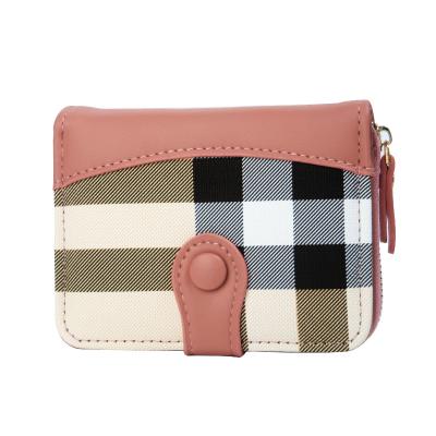 China 2022 Waterproof Leather Short Coin Purse Zipper Ladies PU Simple And Soft Wallets for sale